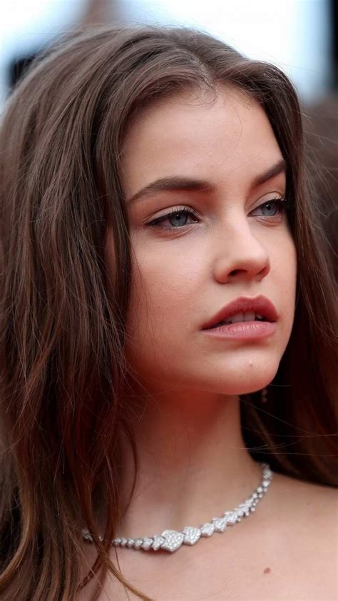 Celebrity Barbara Palvin Hungarian Face Model Blue Eyes Brunette