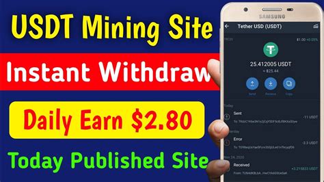 Trusted Usdt Mining Website In Daily Earn Usdt New Usdt