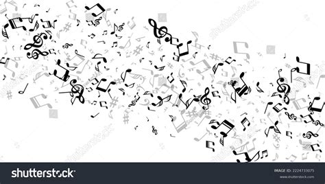 Musical Notes Cartoon Vector Wallpaper Song Stock Vector (Royalty Free ...