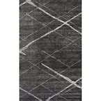 NuLOOM Thigpen Contemporary Stripes Dark Gray 7 Ft 6 In X 9 Ft 6in