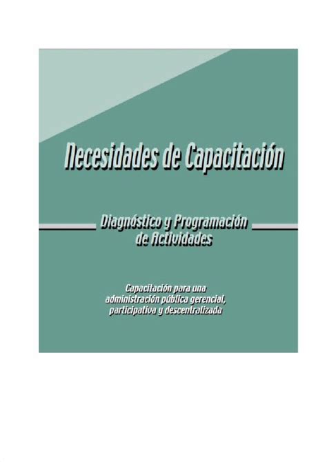 DOCX Diagnóstico de Necesidades de Capacitación DOKUMEN TIPS