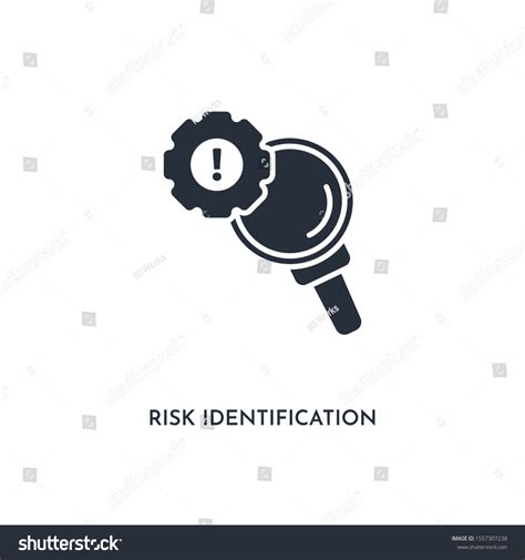 Risk Identification Icon Simple Element Illustration Stock Vector