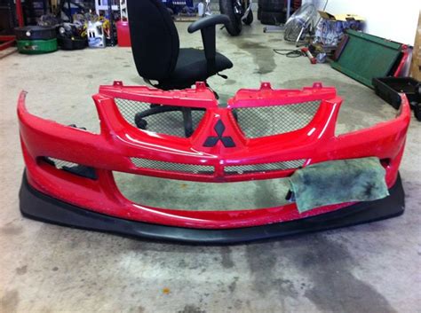 Fs Red Evo 8 Bumper Aftermarket Lip Evolutionm Mitsubishi Lancer And Lancer Evolution Community