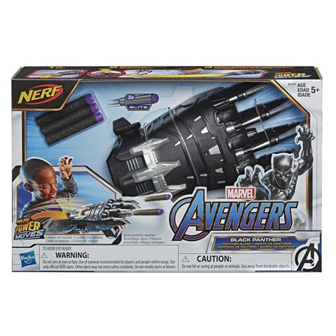 Nerf Power Moves Marvel Avengers Black Panther Power Slash Nerf Dart