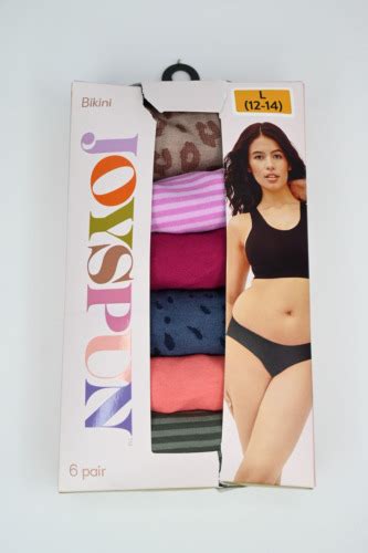 Women S Joyspun Seamless Bikini Panties Pack Multiprint Multicolor L Ebay