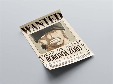 Roronoa Zoro Bounty Poster - One Piece | Weebshop Anime Merchandise