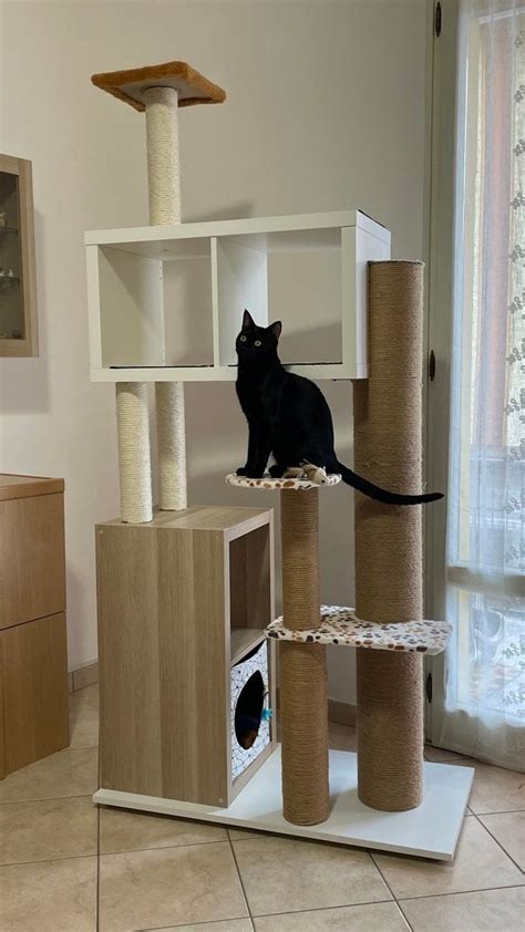 Cat Owner Hacks Ikea Kallax Into Cat Approved Climbing Tower In 2024