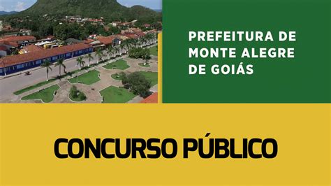 Concurso Prefeitura De Monte Alegre GO 2024 Edital Abre 54 Vagas