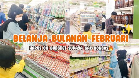 Belanja Bulanan Februari Grocery Shopping Youtube