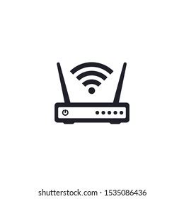 Router Related Signal Icon Isolated Wifi Stock Vector Royalty Free