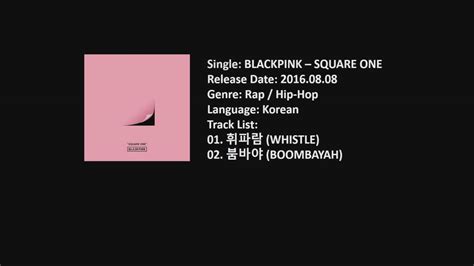 Single BLACKPINK SQUARE ONE YouTube