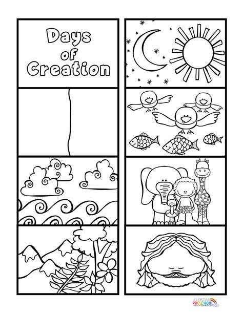 Printable 7 Days Of Creation Crafts