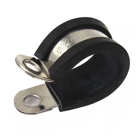 Rubber Lined Stainless Steel P Clips Metal P Type Clamp