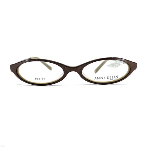 Anne Klein Ak8062 168 Eyeglasses Frames Brown Round Oval Full Rim 49 16