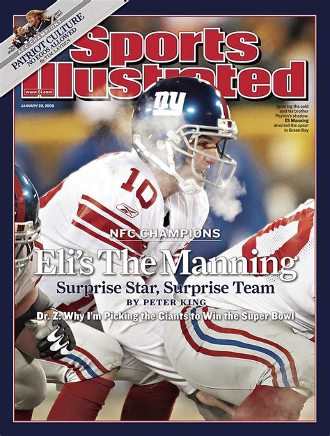 New York Giants Qb Eli Manning 2008 Nfc Championship Sports