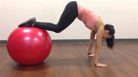 Stability Ball Reverse Crunch Youtube