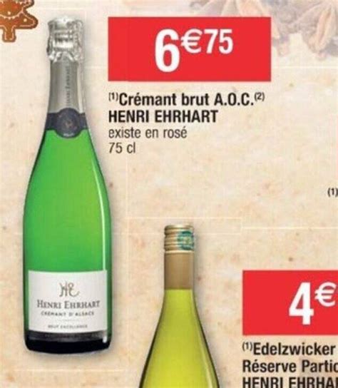 Promo Cr Mant Brut A O C Henri Ehrhart Chez Cora