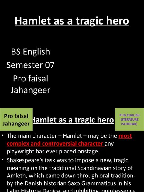 Hamlet As A Tragic Hero Pdf Hamlet Tragedy