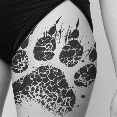 Jaguar Paw Prints Tattoo Design Download High Resolution Digital PNG ...