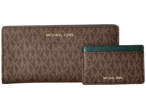 Michael Michael Kors Large Card Case Carryall Green Version Credit