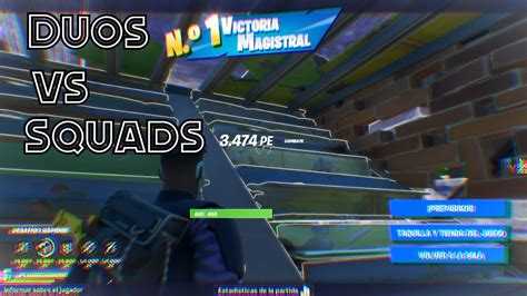 Fortnite Victoria Magistral en Dúos vs Squads con Samu Montaje