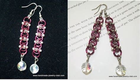 Helm Chain Maille Earrings Tutorial 8 Steps Instructables