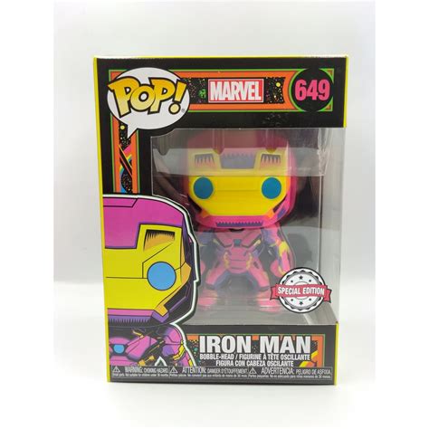 Funko Pop Marvel Black Light Iron Man Shopee Thailand