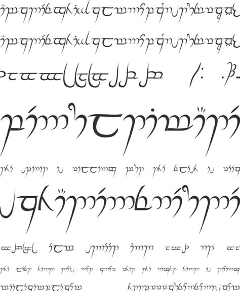 Tolkien Elvish Font