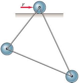 Solved Each Of The Identical Steel Balls Weighs 3 0 Lbs And Chegg