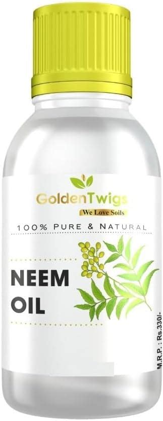 Golden Twigs Organic Pure Neem Oil For Spray On Plants Garden Herbal