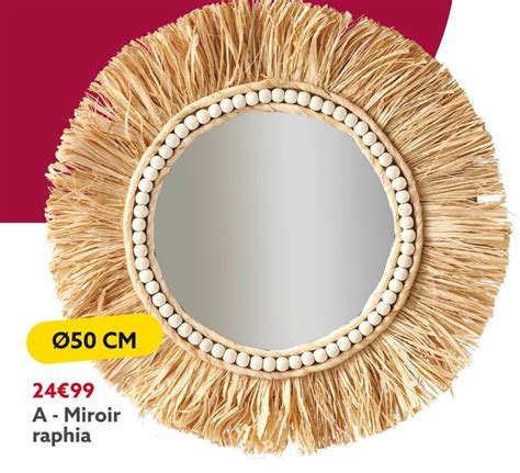 Promo Miroir Raphia Chez Gifi