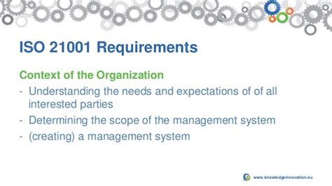 An Introduction To Iso 21001