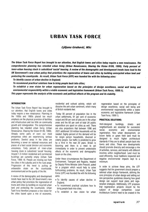 (PDF) Urban task force