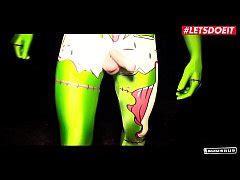 Letsdoeit Halloween Bus Fuck With German Teen Lullu Gun Two Naughty Guys Xxx Mobile Porno