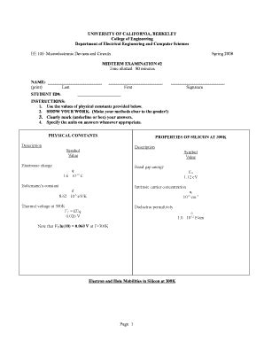 Fillable Online Hkn Eecs Berkeley Ee Microelectronic Devices And