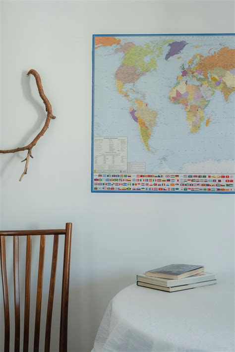 A World Map on the Wall · Free Stock Photo