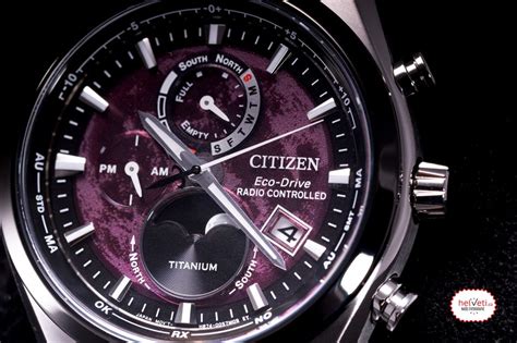 Citizen Eco Drive Radio Controlled Tsukiyomi Moonphase Super Titanium