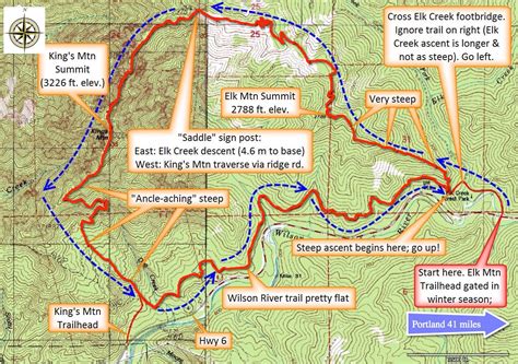 Map 22: Elk Mountain & Kings Mountain Loop | Forest Hiker