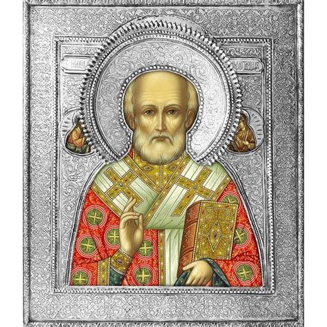 Купить икону Николая чудотворца Мирликийского в ризе (арт. 12240104) в ...