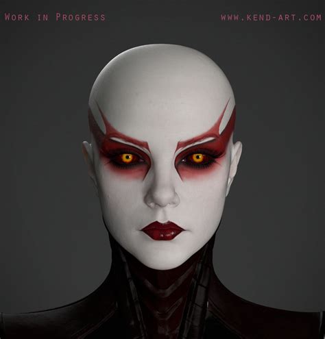 Wip Asajj Ventress Kenneth Doyle Star Wars Makeup Sith Makeup Fantasy Makeup