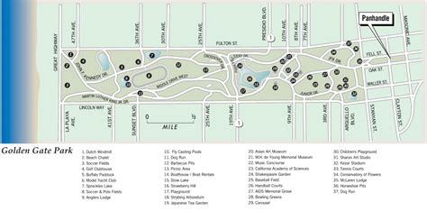 Golden Gate Park Map San Francisco