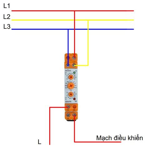 Hướng dẫn cài đặt đấu nối rơ le bảo vệ điện áp Selec 600VPR