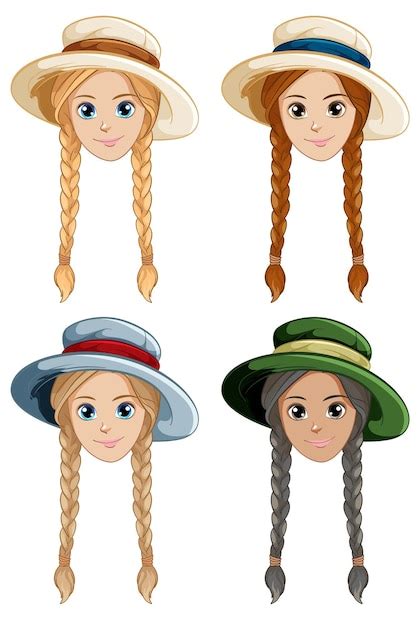 Braided Hairstyle Vectors And Illustrations For Free Download