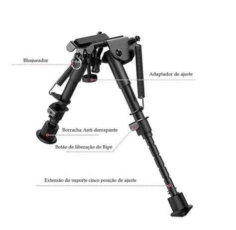 Bip Bipod Universal Retr Ti T Tico Sniper Carabina Airsoft