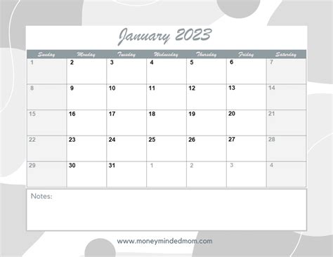 Free January Calendar Printable Templates For 2023 2024