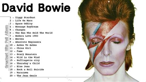 David Bowie Greatest Hits Playlist Best Of David Bowie Full Album