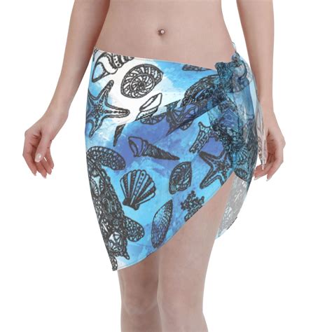 Adobk Turtle Swimsuit Coverups For Women Beach Bikini Short Skirt For Swimwear Walmart