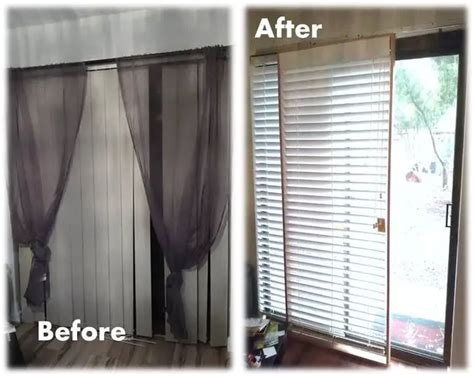 DIY Rolling Blinds For The Patio Door