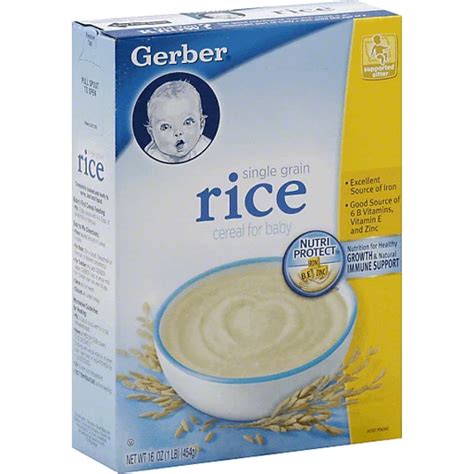 Gerber Rice Cereal Ph