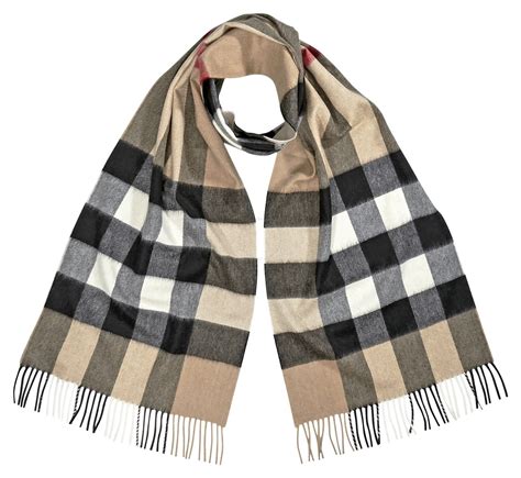 Burberry Half Mega Check Cashmere Scarf